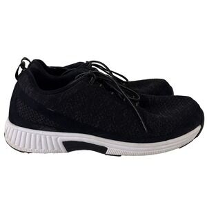 Orthofeet Lava Stretch Mens Athletic Shoe 13D Black 619 Comfort